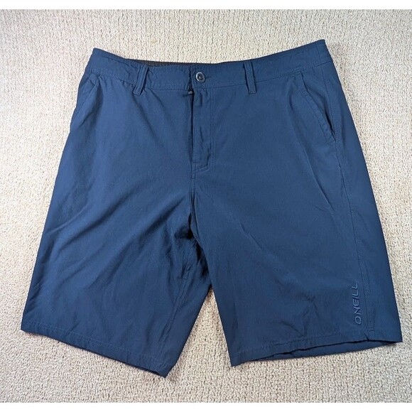 O’Neill Hybrid Navy Chino Walkshorts Size 34 Men’s Quick Dry Stretch Boardshort - Picture 1 of 7